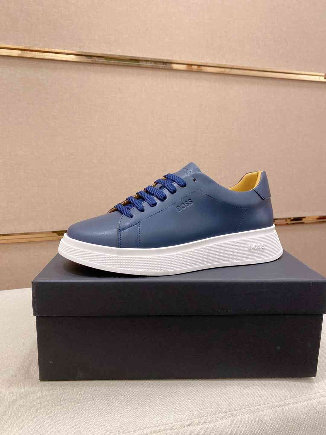 Boss Men's Leather Casual Sneakers Colorway 3 1728230-3