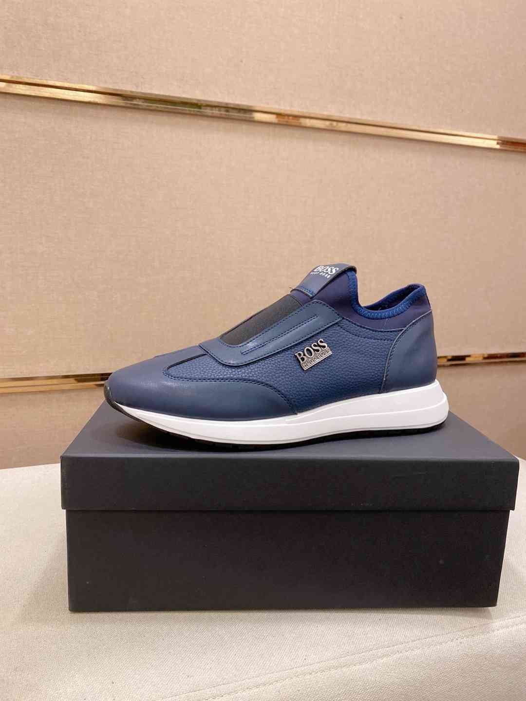 Boss Men's Leather Casual Sneakers Colorway 7 1728240-7