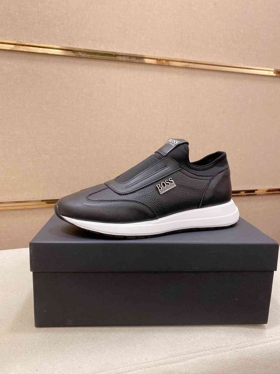 Boss Men's Leather Casual Sneakers Colorway 6 1728240-6