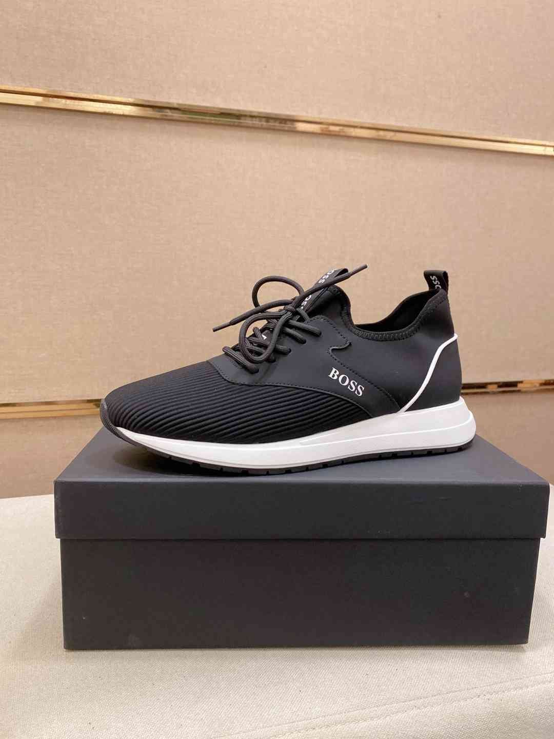 Boss Men's Leather Casual Sneakers Colorway 3 1728240-3