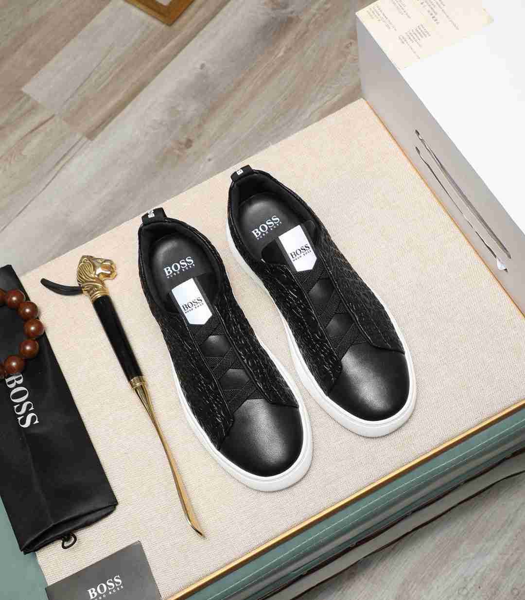 Boss Men’s Soft lambskin Casual Sneakers Colorway 3 1190240-3