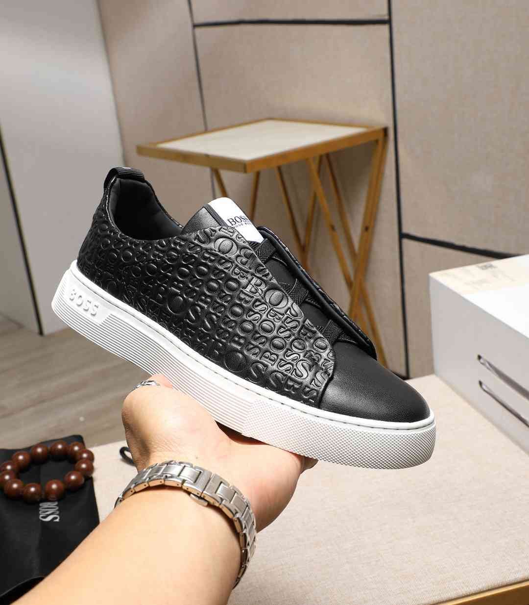 Boss Men’s Soft lambskin Casual Sneakers Colorway 3 1190240-3