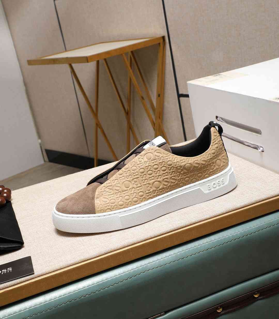 Boss Men’s Soft lambskin Casual Sneakers Colorway 2 1190240-2
