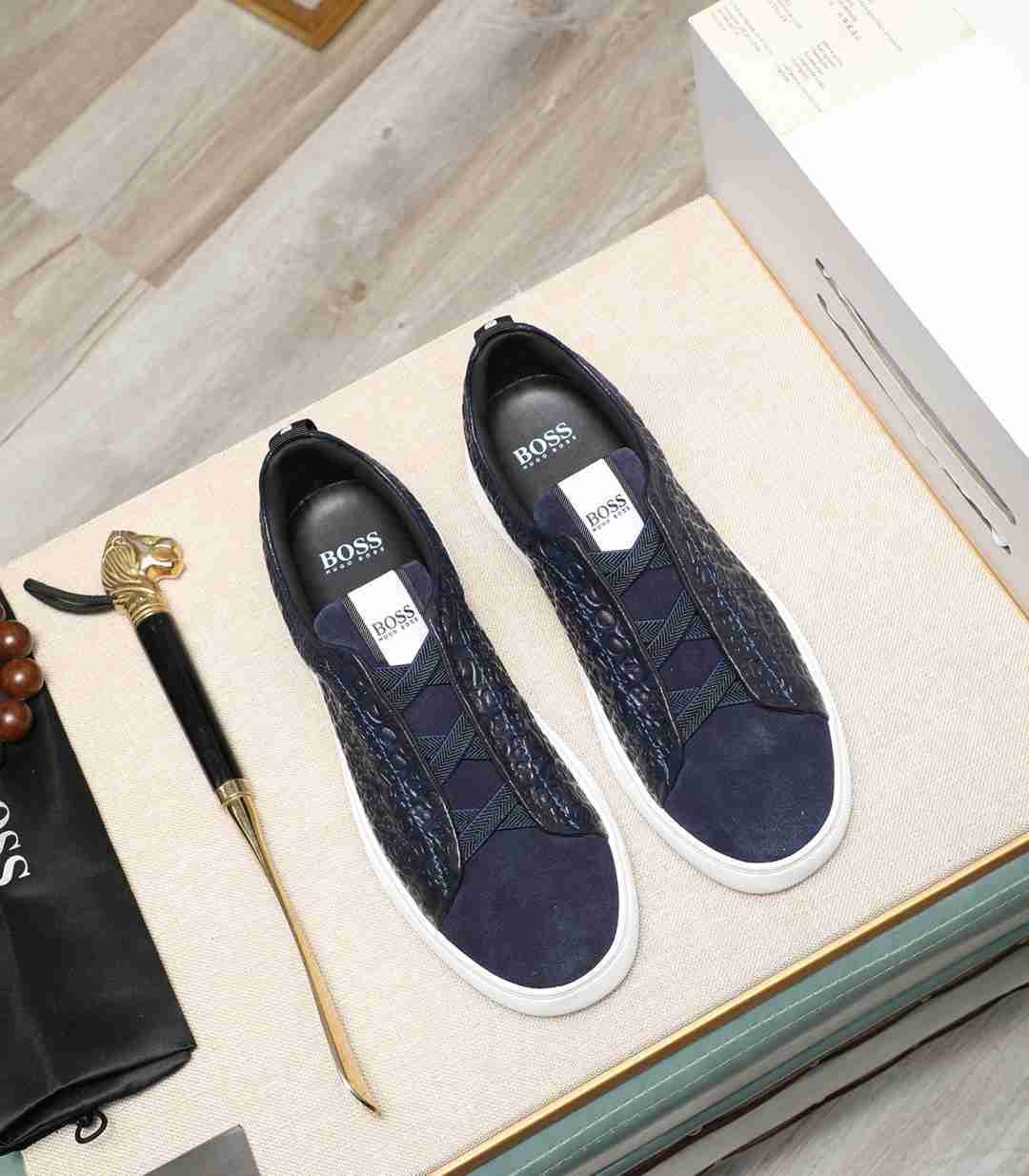 Boss Men’s Soft lambskin Casual Sneakers Colorway 1 1190240-1