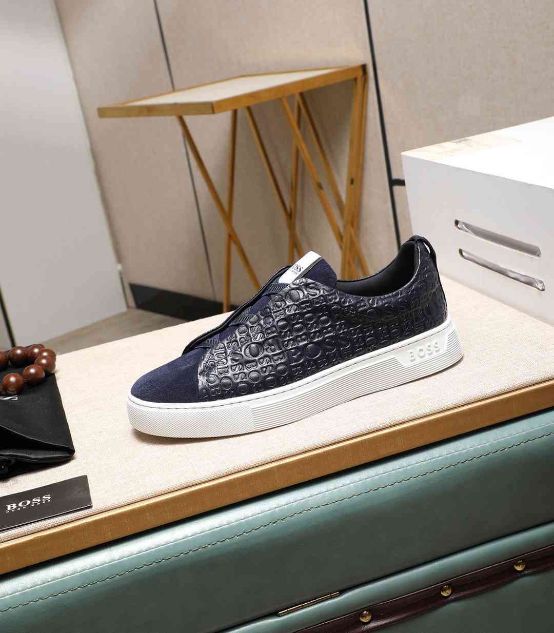 Boss Men’s Soft lambskin Casual Sneakers Colorway 1 1190240-1