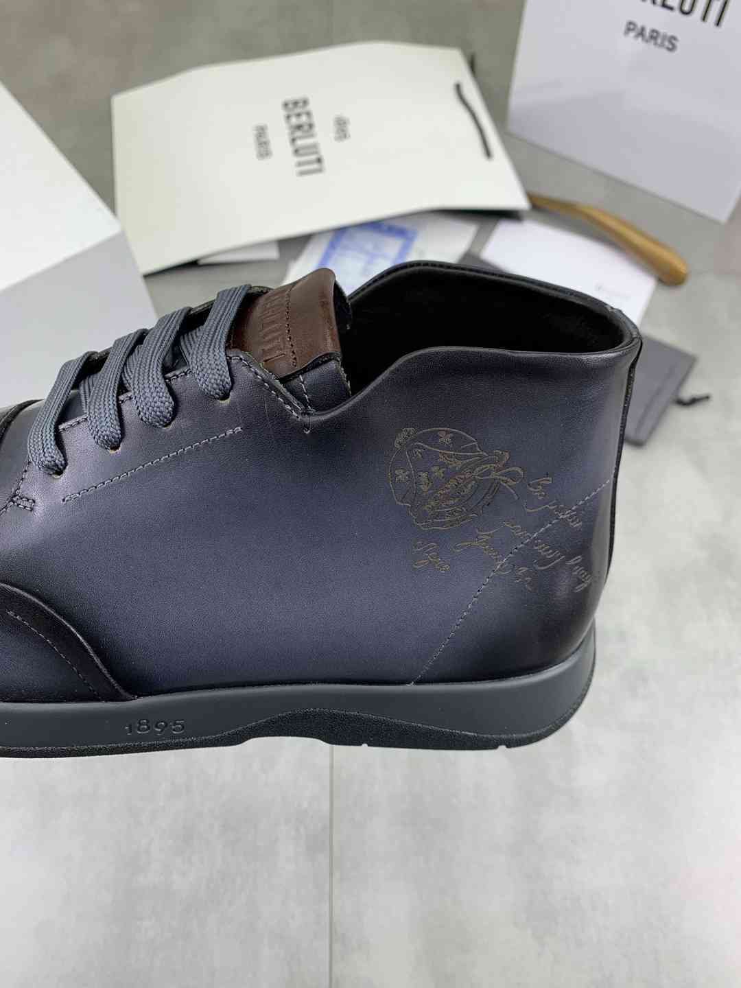 Brunello Cucinelli Men’s Berluti TPU High-Top Sneakers Colorway 3 1081480-3