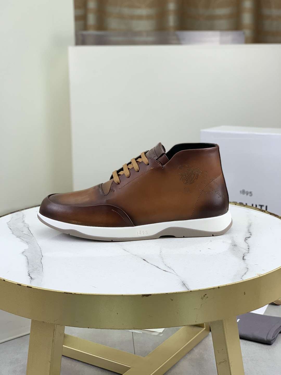 Brunello Cucinelli Men's Berluti TPU High-Top Sneakers Colorway 2 1081480-2