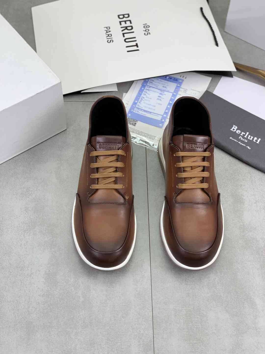 Brunello Cucinelli Men’s Berluti TPU High-Top Sneakers Colorway 2 1081480-2