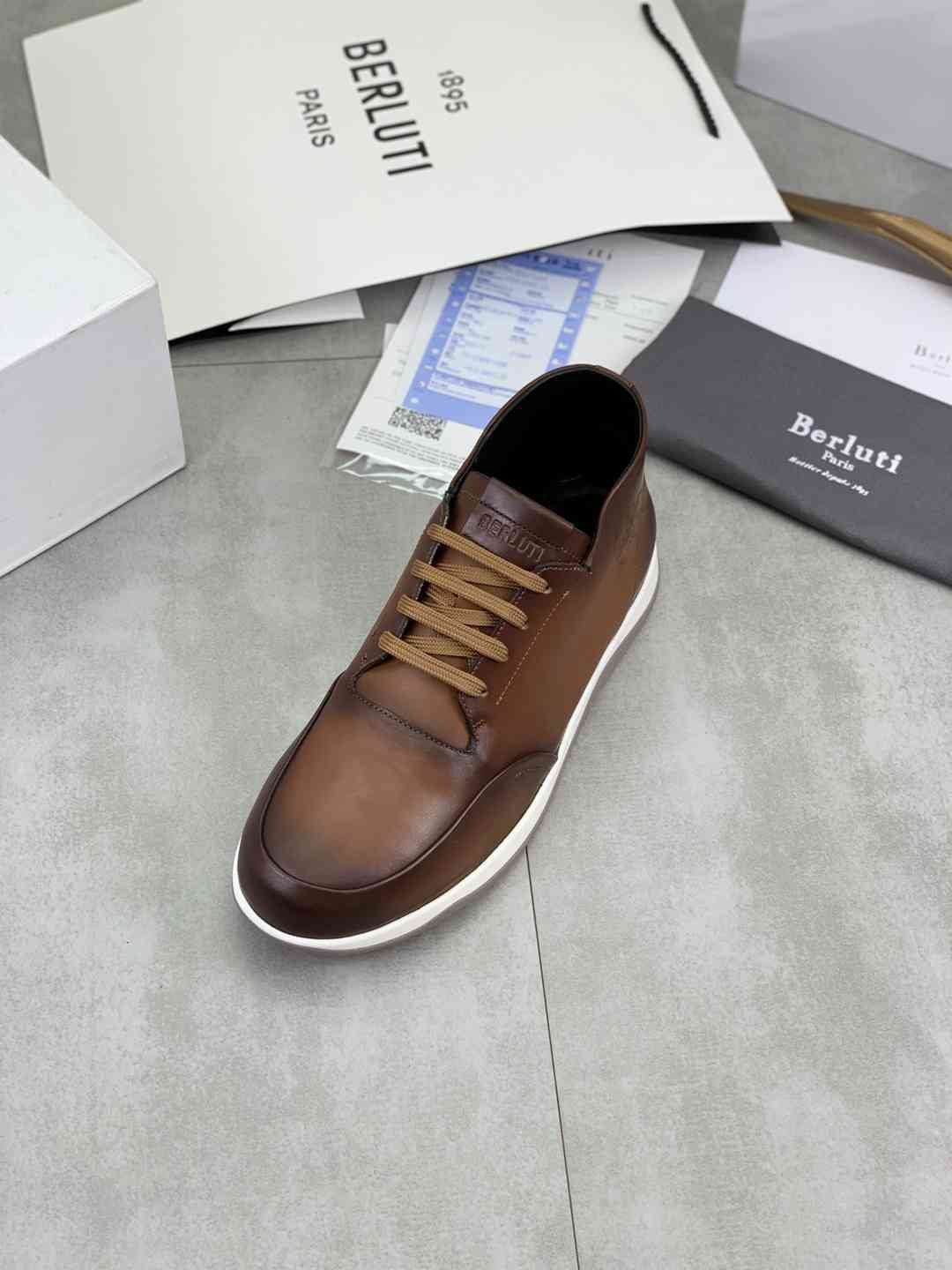 Brunello Cucinelli Men’s Berluti TPU High-Top Sneakers Colorway 2 1081480-2