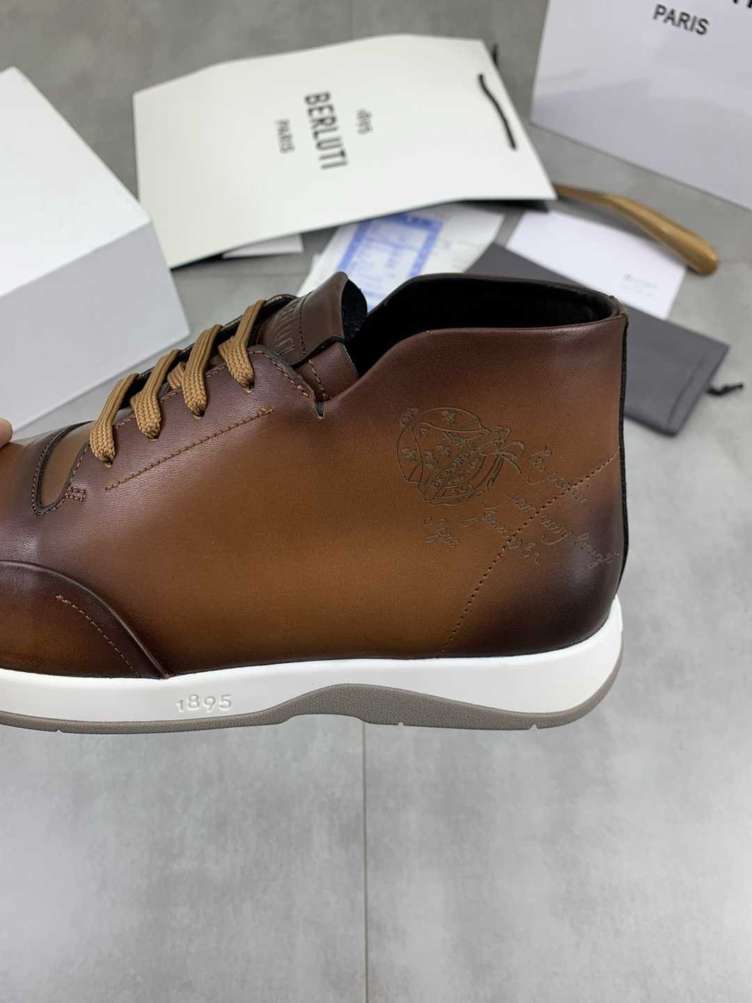 Brunello Cucinelli Men’s Berluti TPU High-Top Sneakers Colorway 2 1081480-2