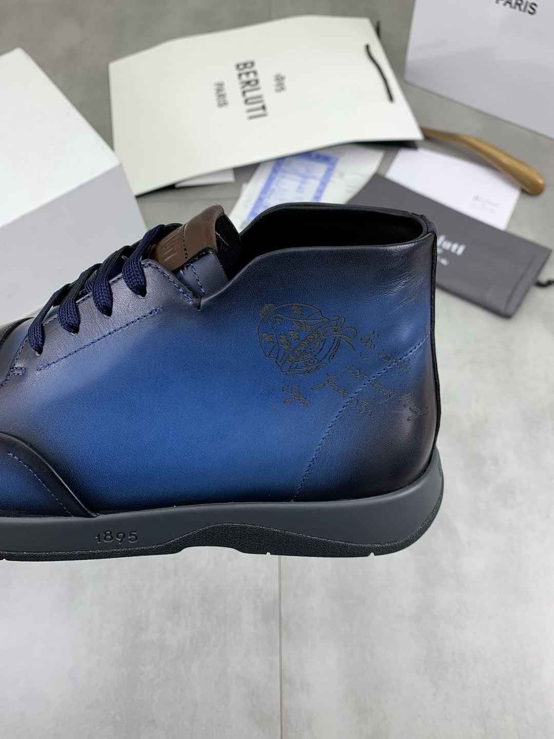 Brunello Cucinelli Men’s Berluti TPU High-Top Sneakers Colorway 1 1081480-1