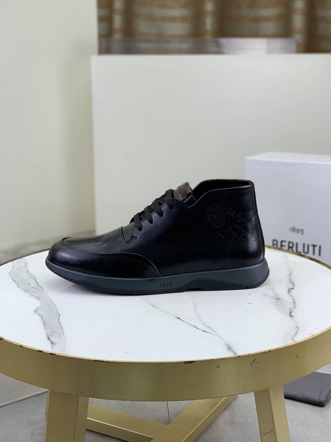 Brunello Cucinelli Men's Berluti TPU High-Top Sneakers 1081480