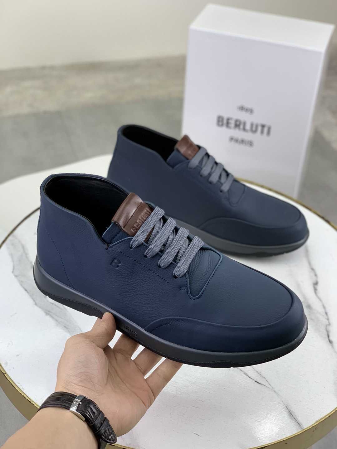 Brunello Cucinelli Men’s Berluti TPU High-Top Sneakers Colorway 3 1081460-3