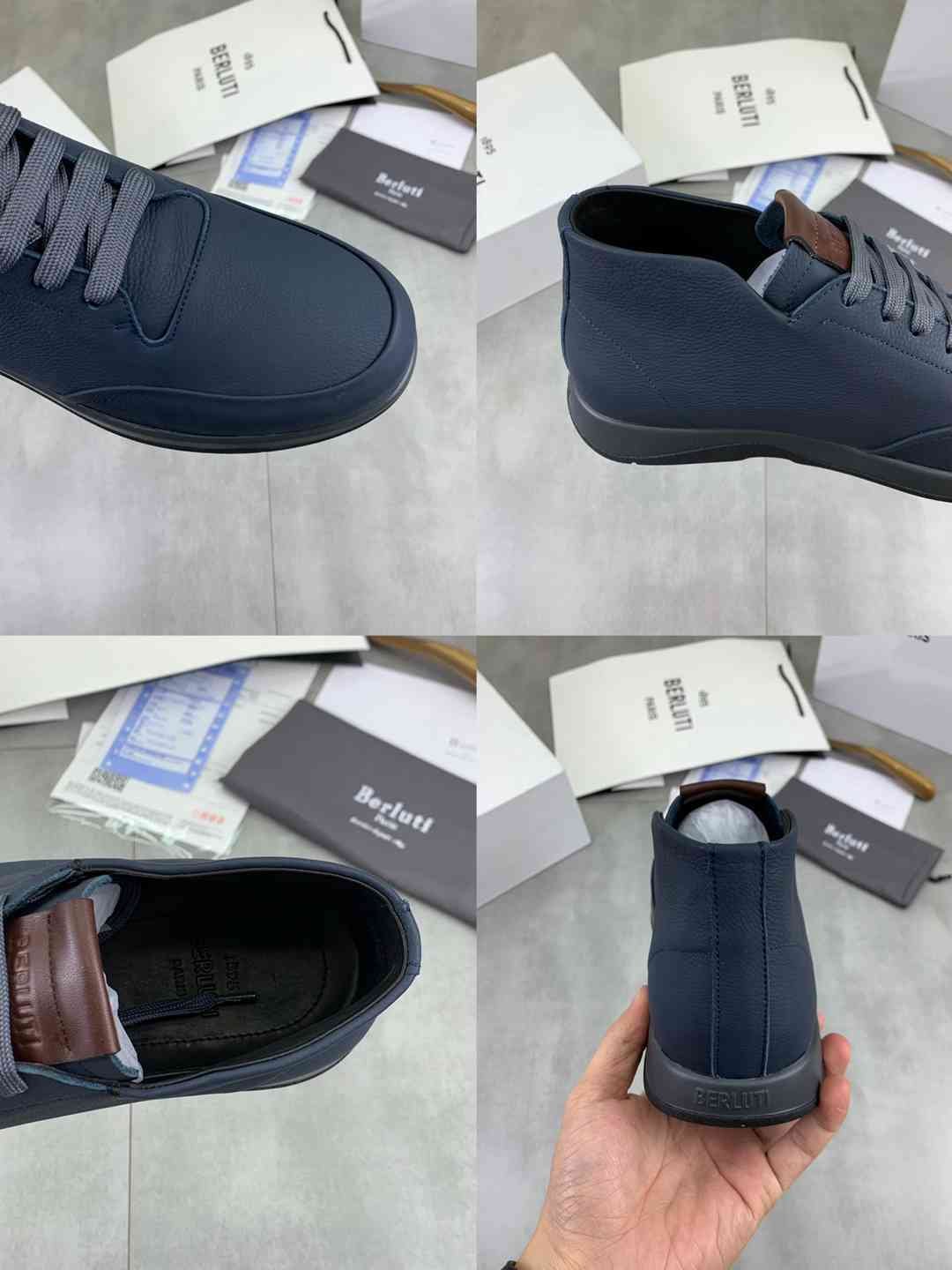 Brunello Cucinelli Men’s Berluti TPU High-Top Sneakers Colorway 3 1081460-3