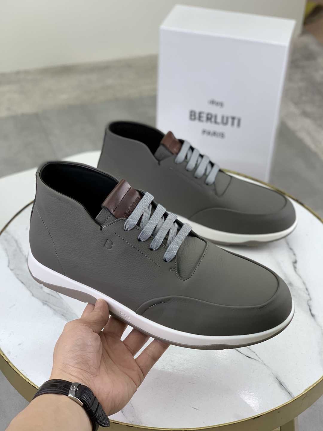Brunello Cucinelli Men’s Berluti TPU High-Top Sneakers Colorway 2 1081460-2