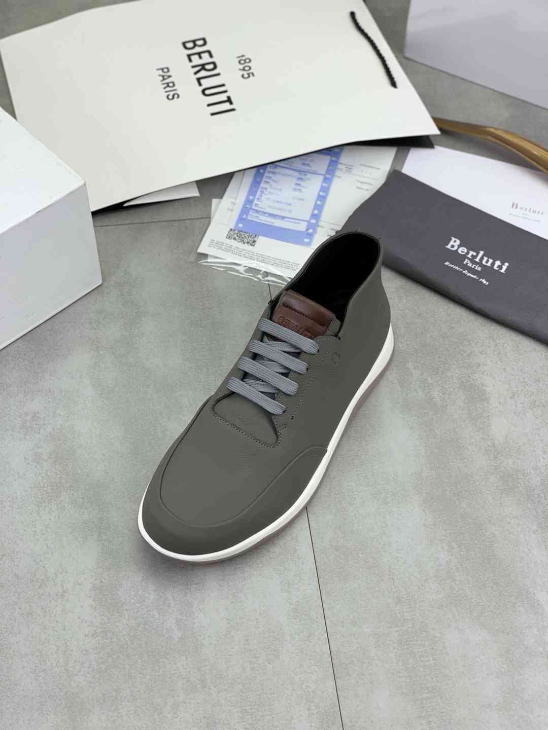 Brunello Cucinelli Men’s Berluti TPU High-Top Sneakers Colorway 2 1081460-2