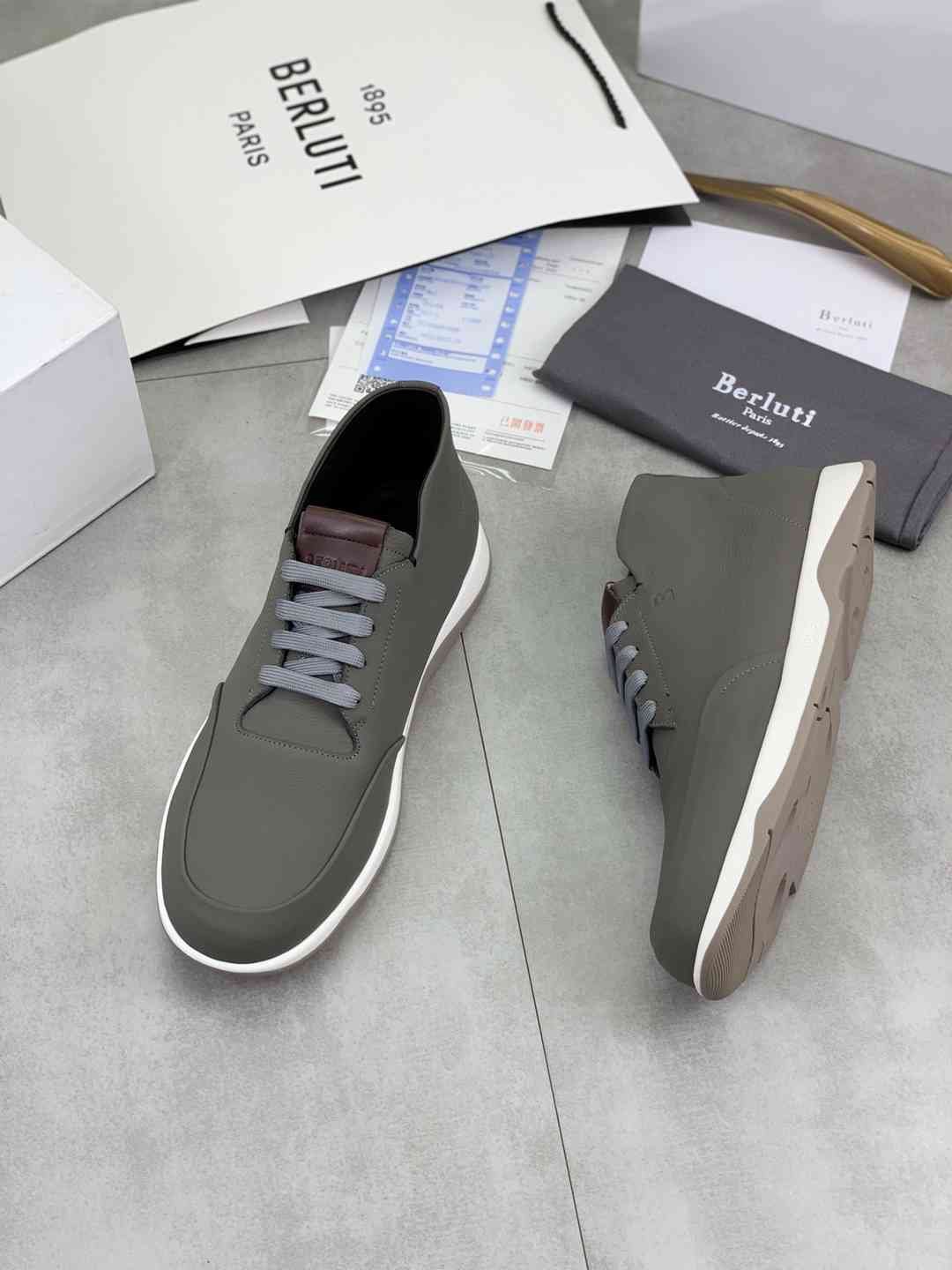 Brunello Cucinelli Men’s Berluti TPU High-Top Sneakers Colorway 2 1081460-2
