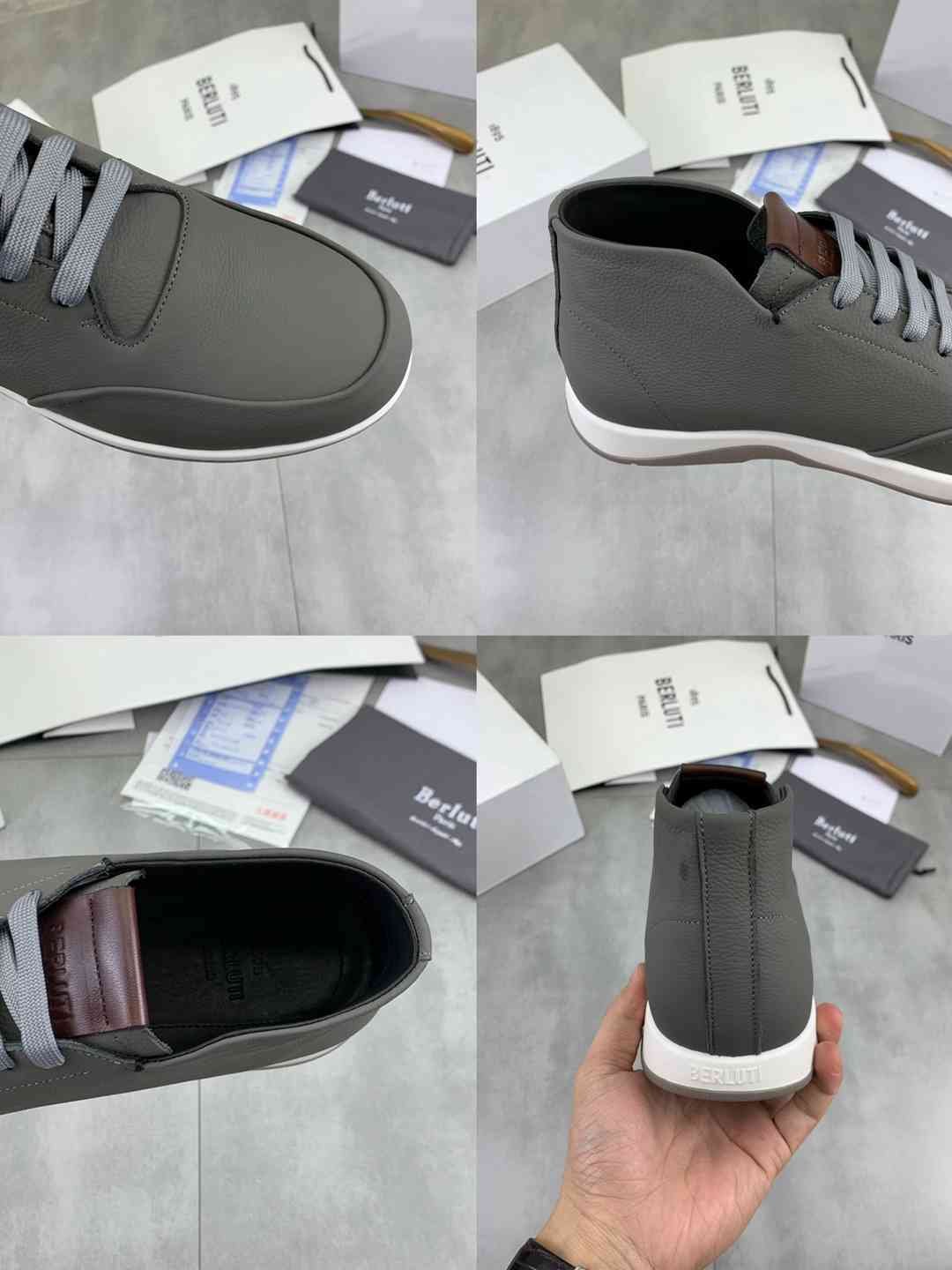 Brunello Cucinelli Men’s Berluti TPU High-Top Sneakers Colorway 2 1081460-2