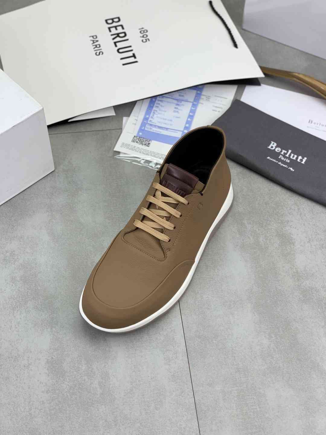 Brunello Cucinelli Men’s Berluti TPU High-Top Sneakers Colorway 1 1081460-1