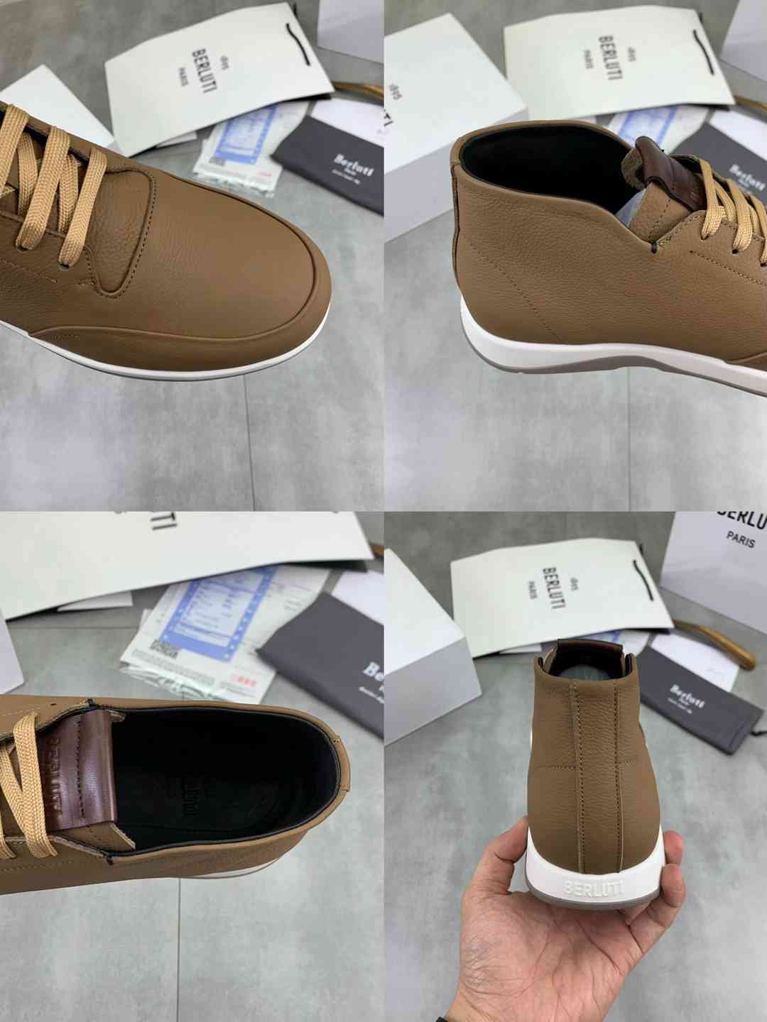 Brunello Cucinelli Men’s Berluti TPU High-Top Sneakers Colorway 1 1081460-1
