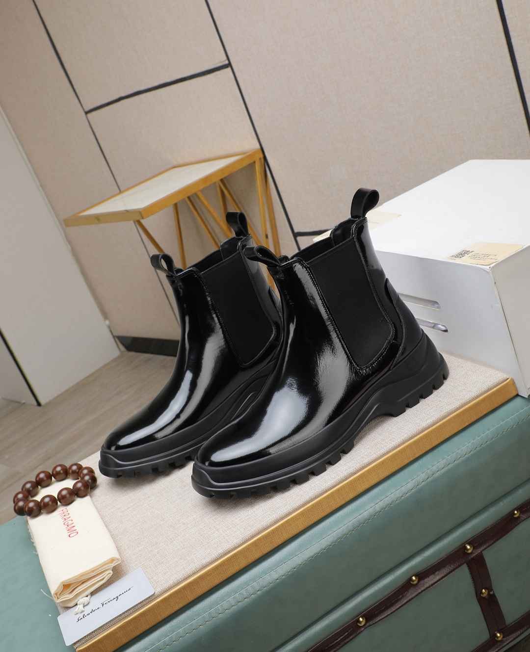 Ferragamo Men's Ferraga Boots 1190480