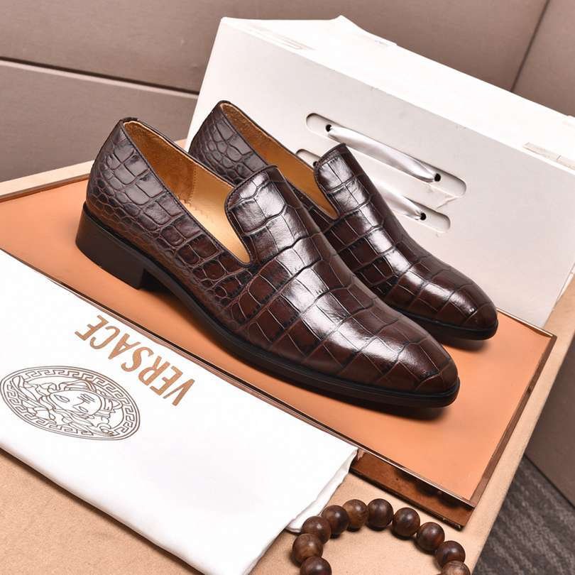 Versace Men’s Leather Dress Shoes Colorway 3 1190280-3