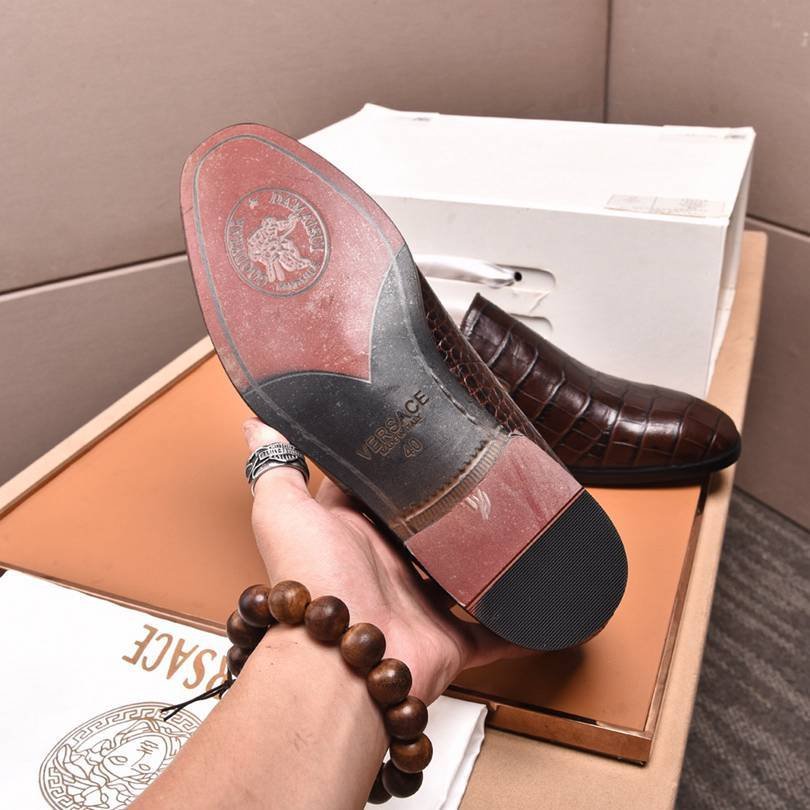 Versace Men’s Leather Dress Shoes Colorway 3 1190280-3