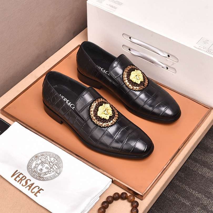 Versace Men's Leather Dress Shoes 1190280