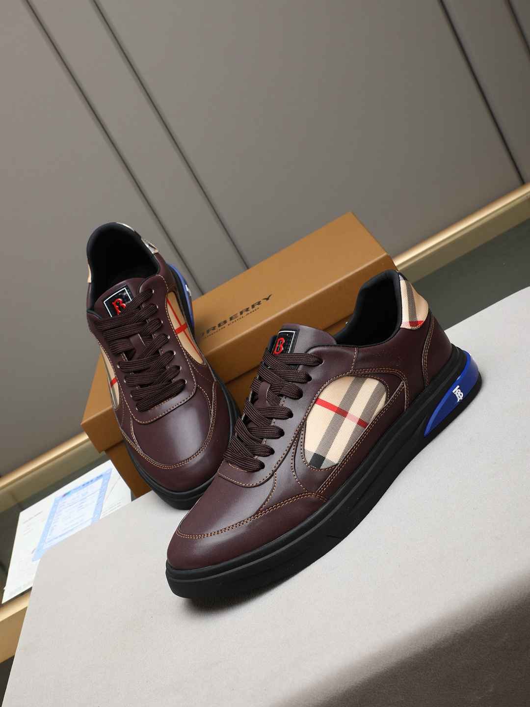 Burberry Men’s Leather Sneakers Colorway 3 1308230-3