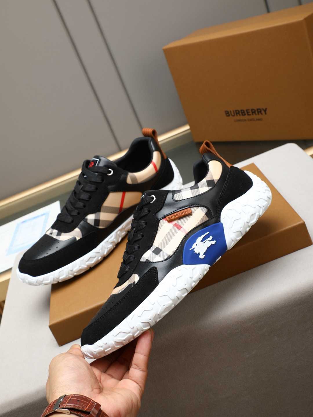 Burberry Men’s Leather Sneakers Colorway 1 1308230-1