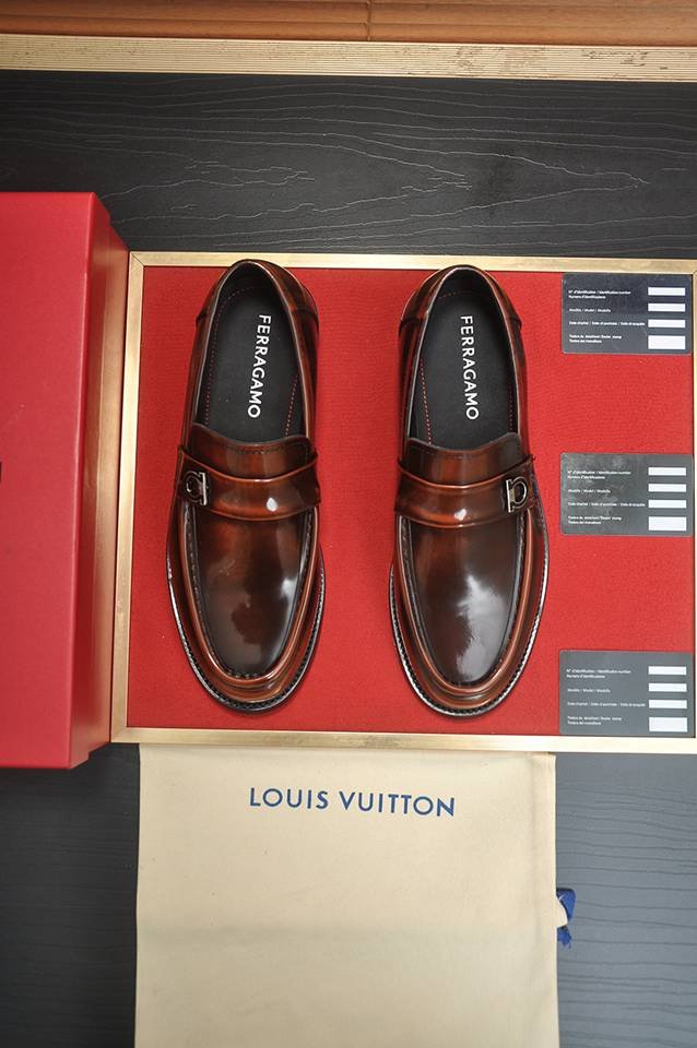 Ferragamo Leather Designer Sneakers Colorway 14 1133290-14