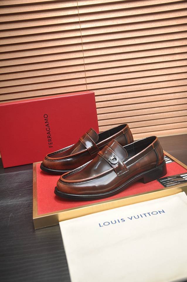 Ferragamo Leather Designer Sneakers Colorway 14 1133290-14