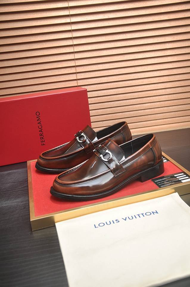 Ferragamo Leather Designer Sneakers Colorway 12 1133290-12