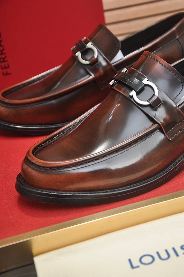Ferragamo Leather Designer Sneakers Colorway 12 1133290-12