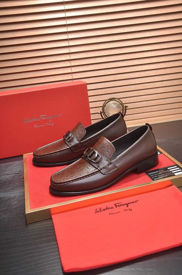 Ferragamo Leather Dress Shoes Colorway 9 1133310-9