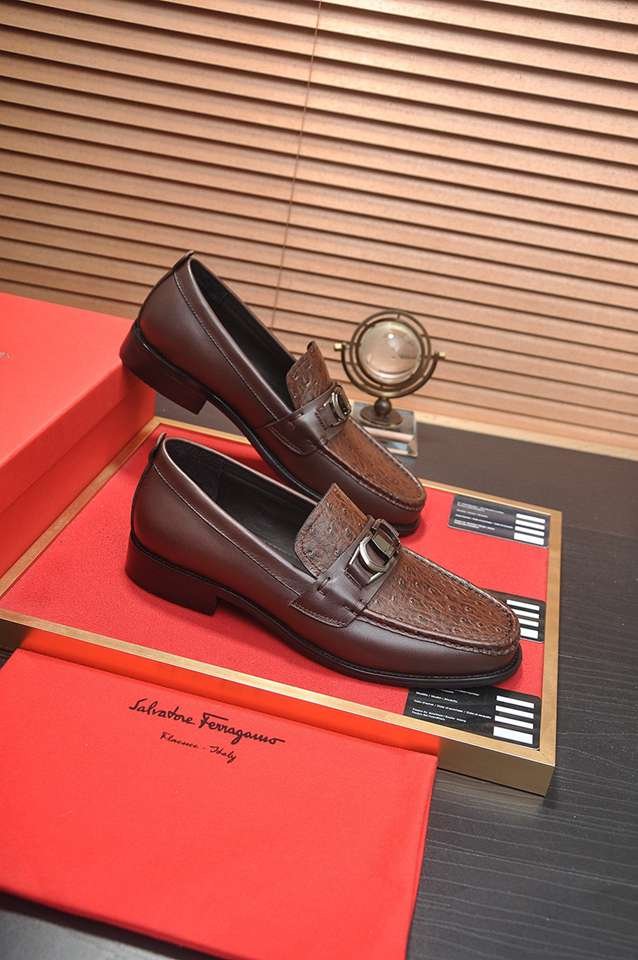 Ferragamo Leather Dress Shoes Colorway 9 1133310-9