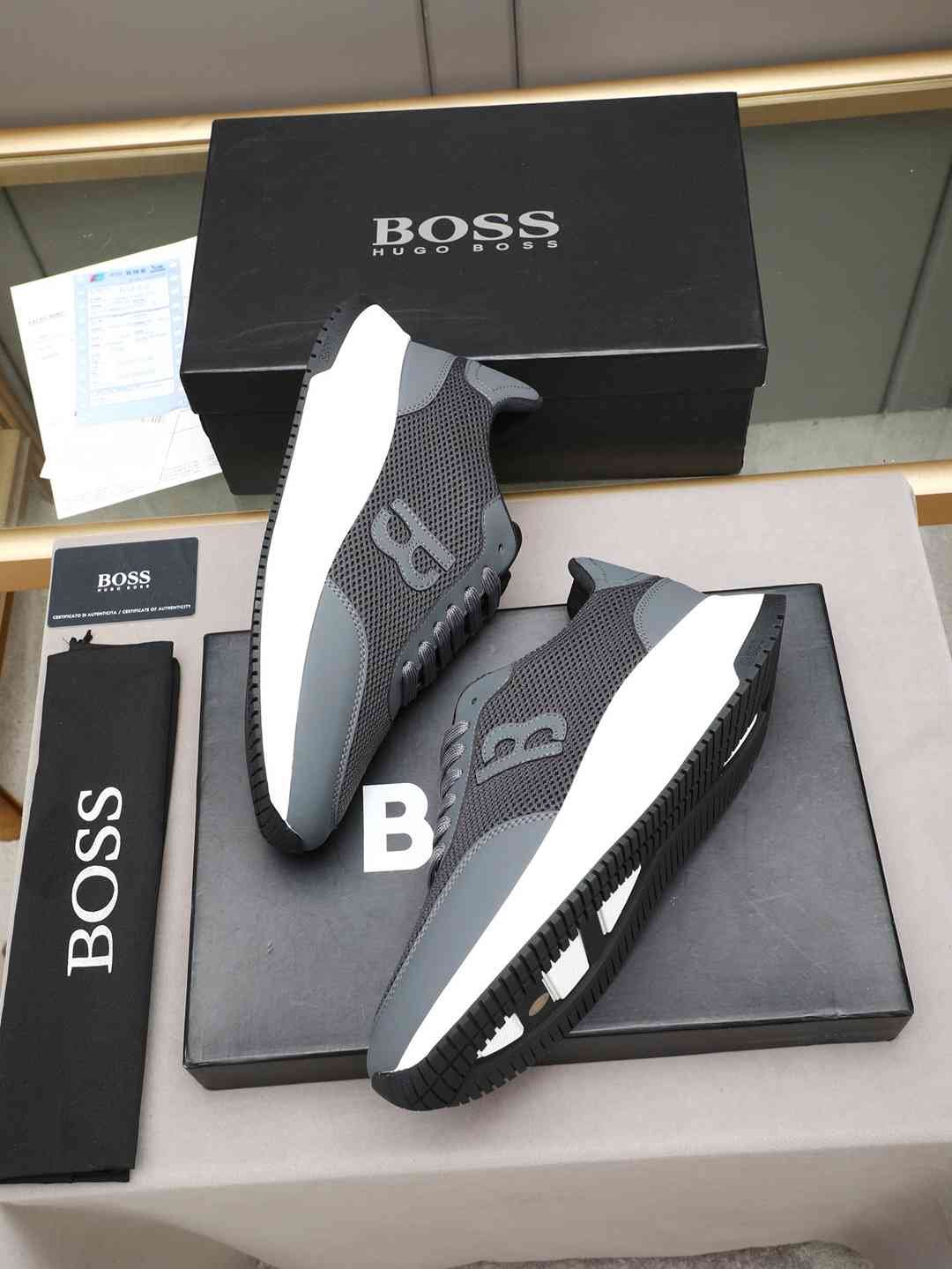 Boss Leather Designer Sneakers Colorway 19 1308240-19