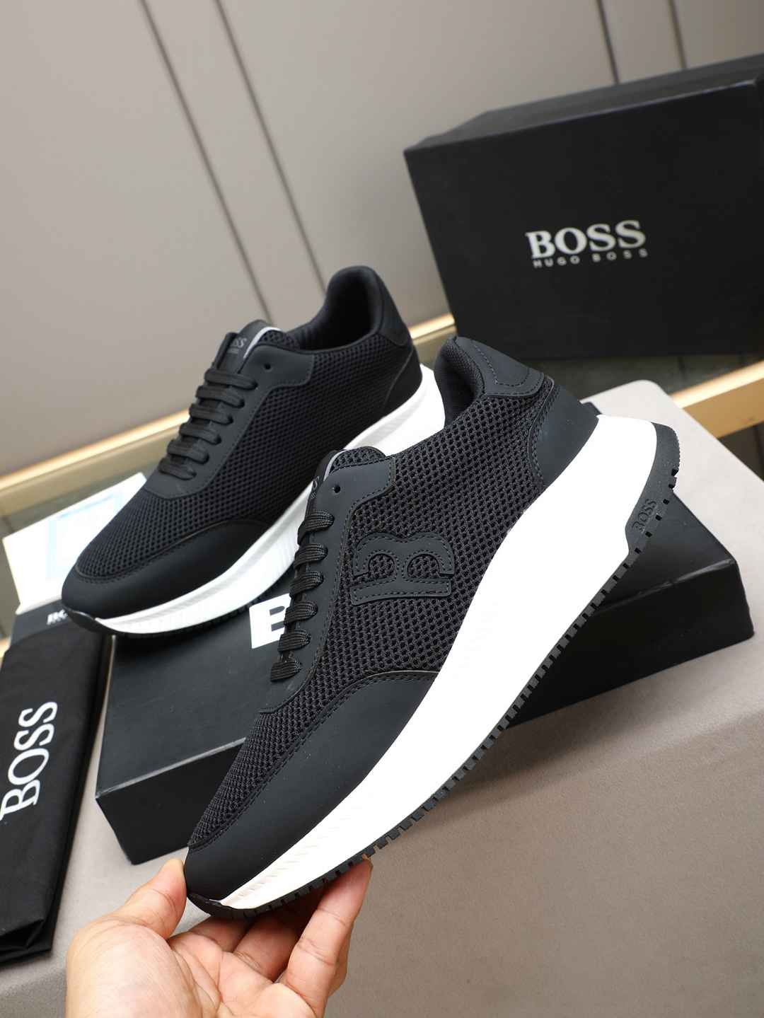Boss Leather Designer Sneakers Colorway 18 1308240-18