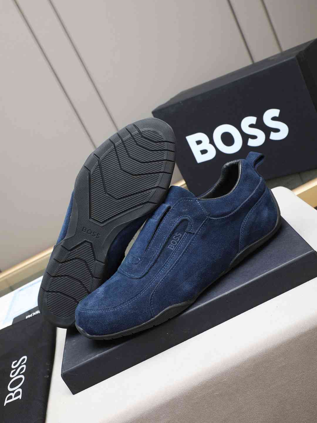 Boss Men’s Leather Casual Sneakers Colorway 18 1308250-18