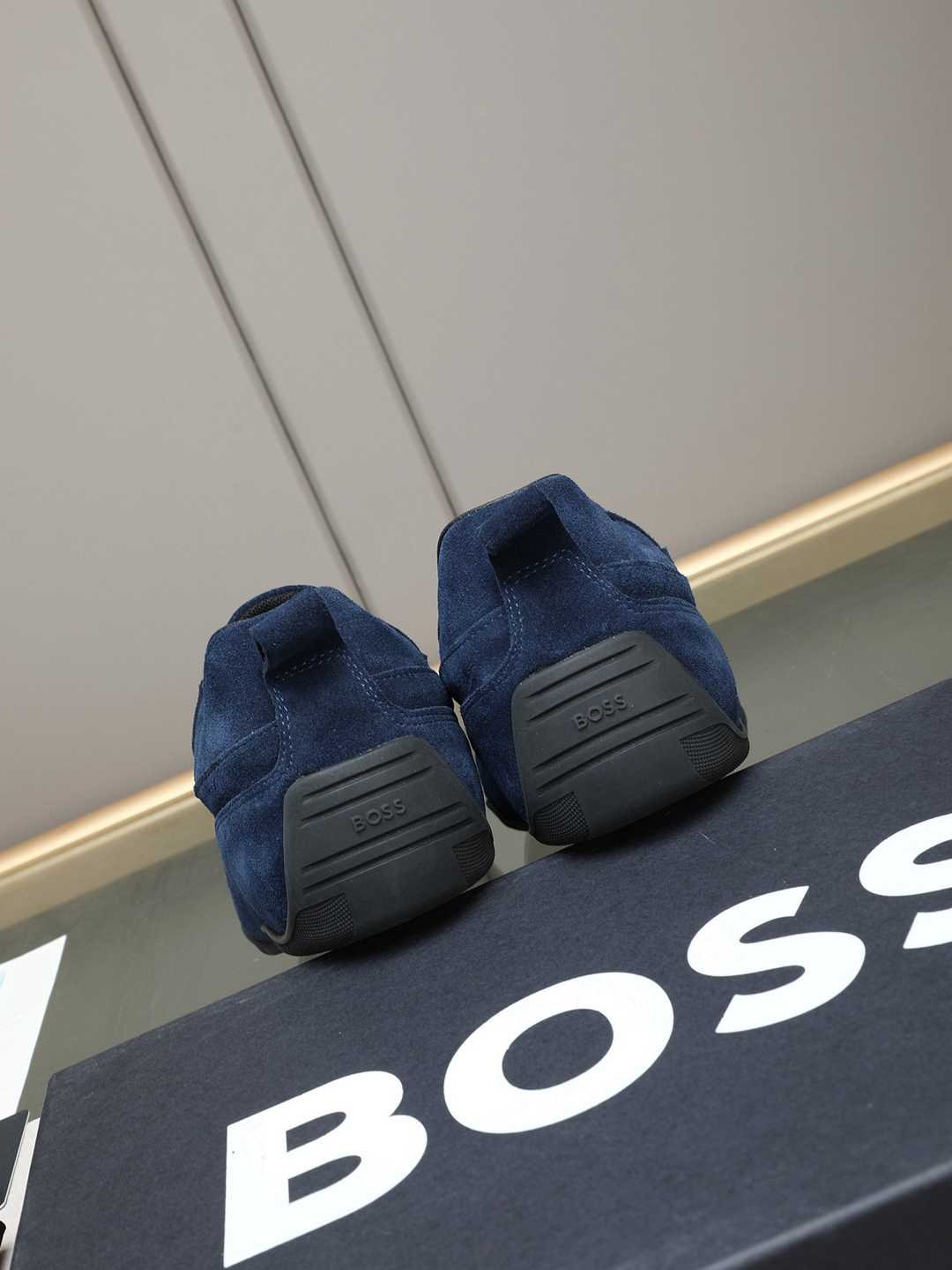 Boss Men’s Leather Casual Sneakers Colorway 18 1308250-18