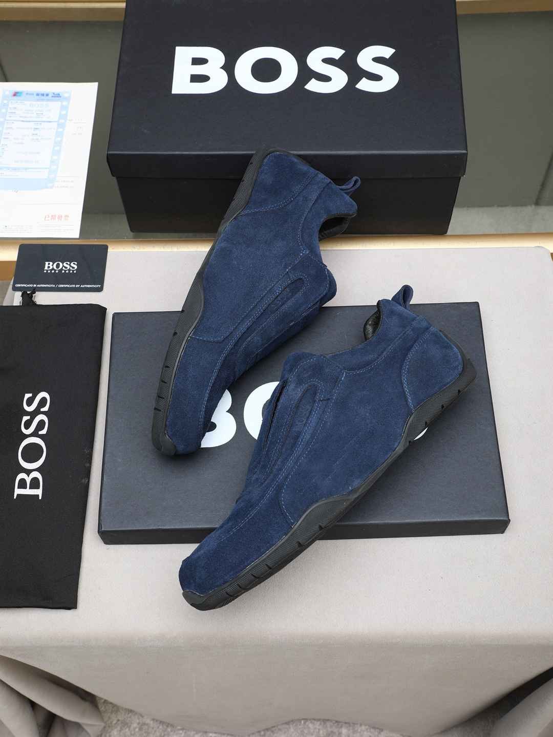 Boss Men’s Leather Casual Sneakers Colorway 18 1308250-18