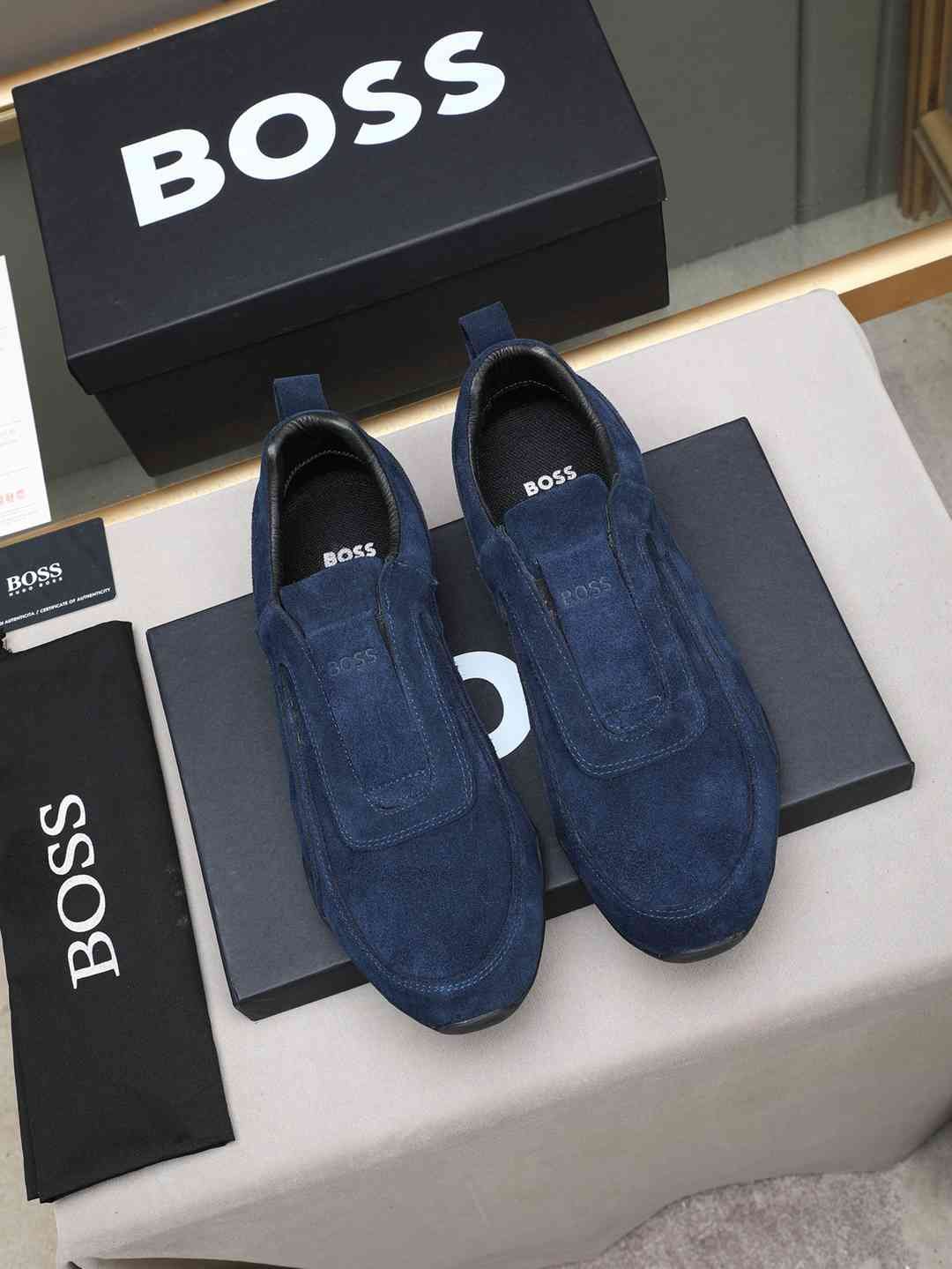 Boss Men’s Leather Casual Sneakers Colorway 18 1308250-18