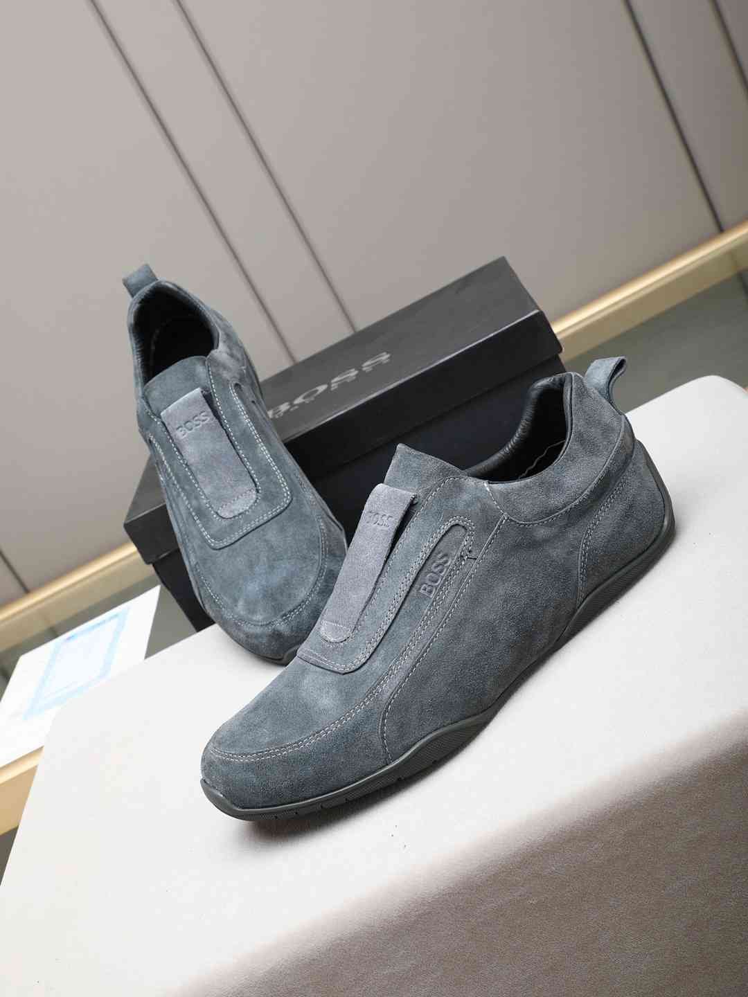Boss Men’s Leather Casual Sneakers Colorway 17 1308250-17