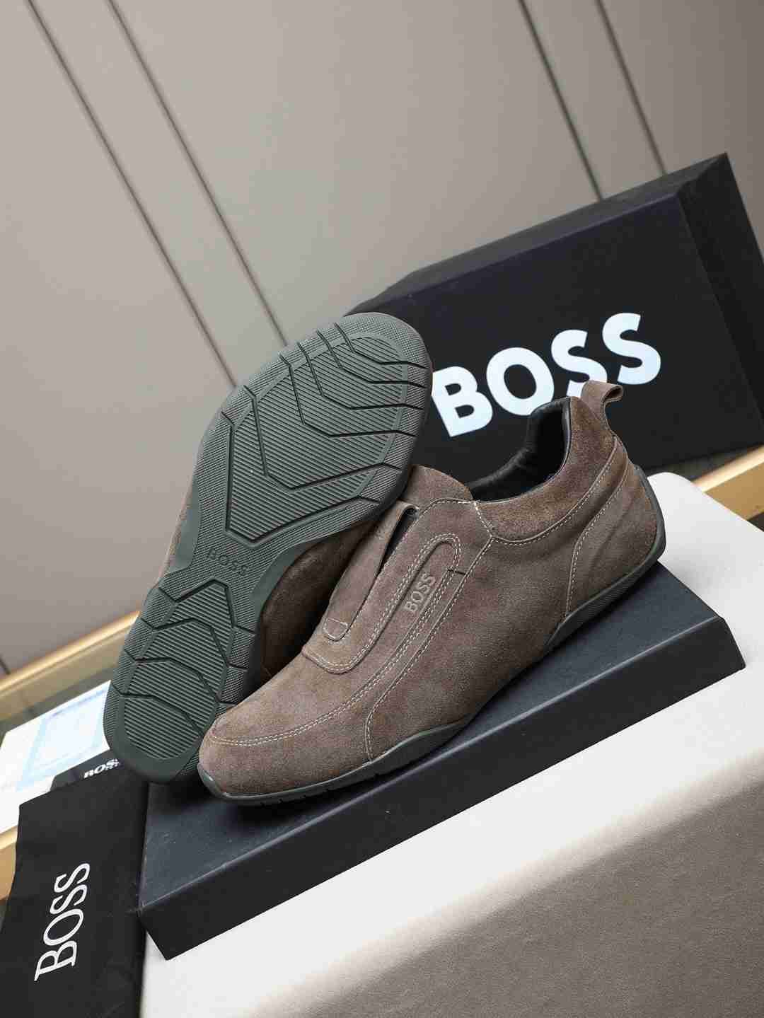 Boss Men’s Leather Casual Sneakers Colorway 16 1308250-16