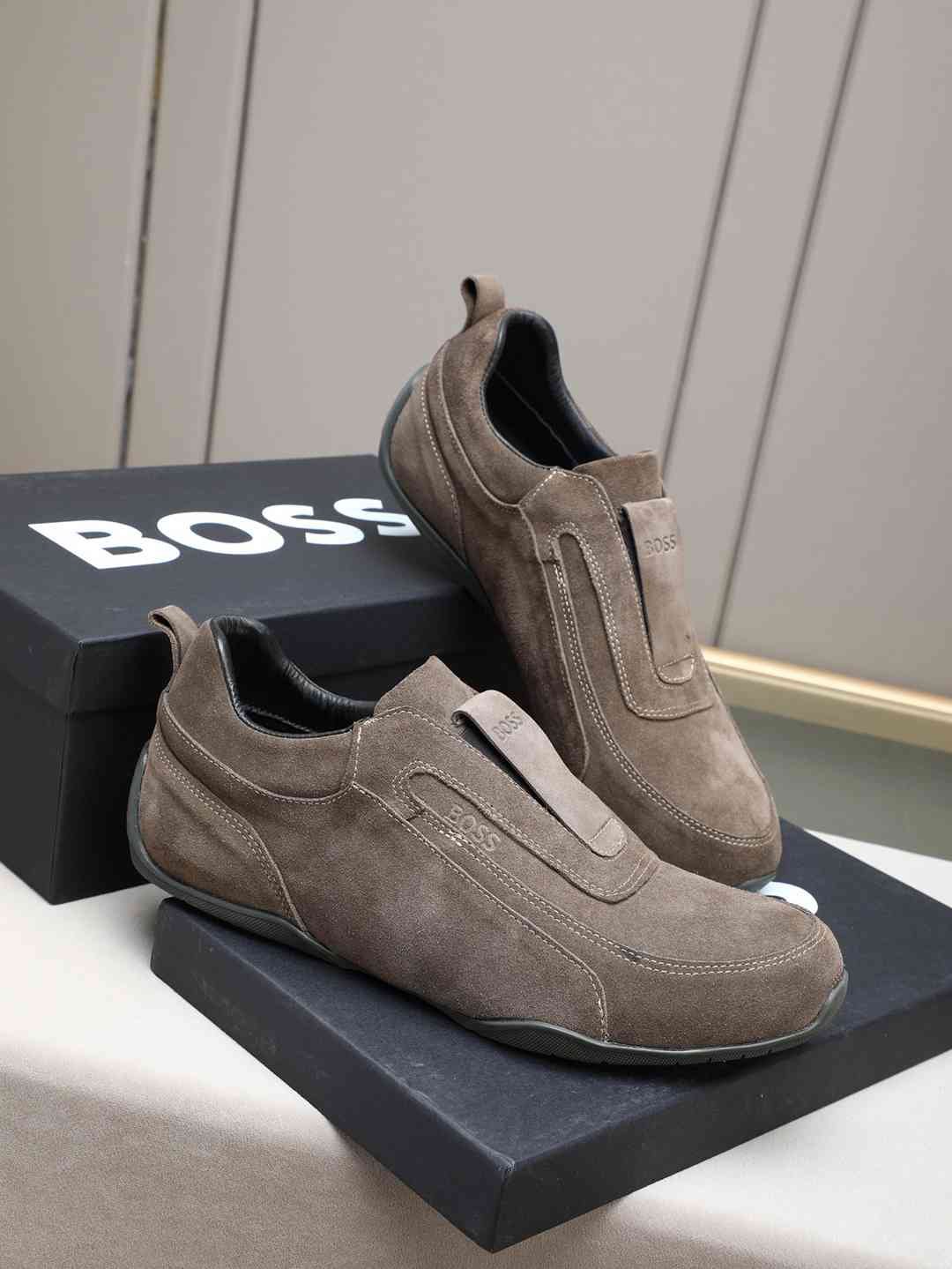Boss Men’s Leather Casual Sneakers Colorway 16 1308250-16