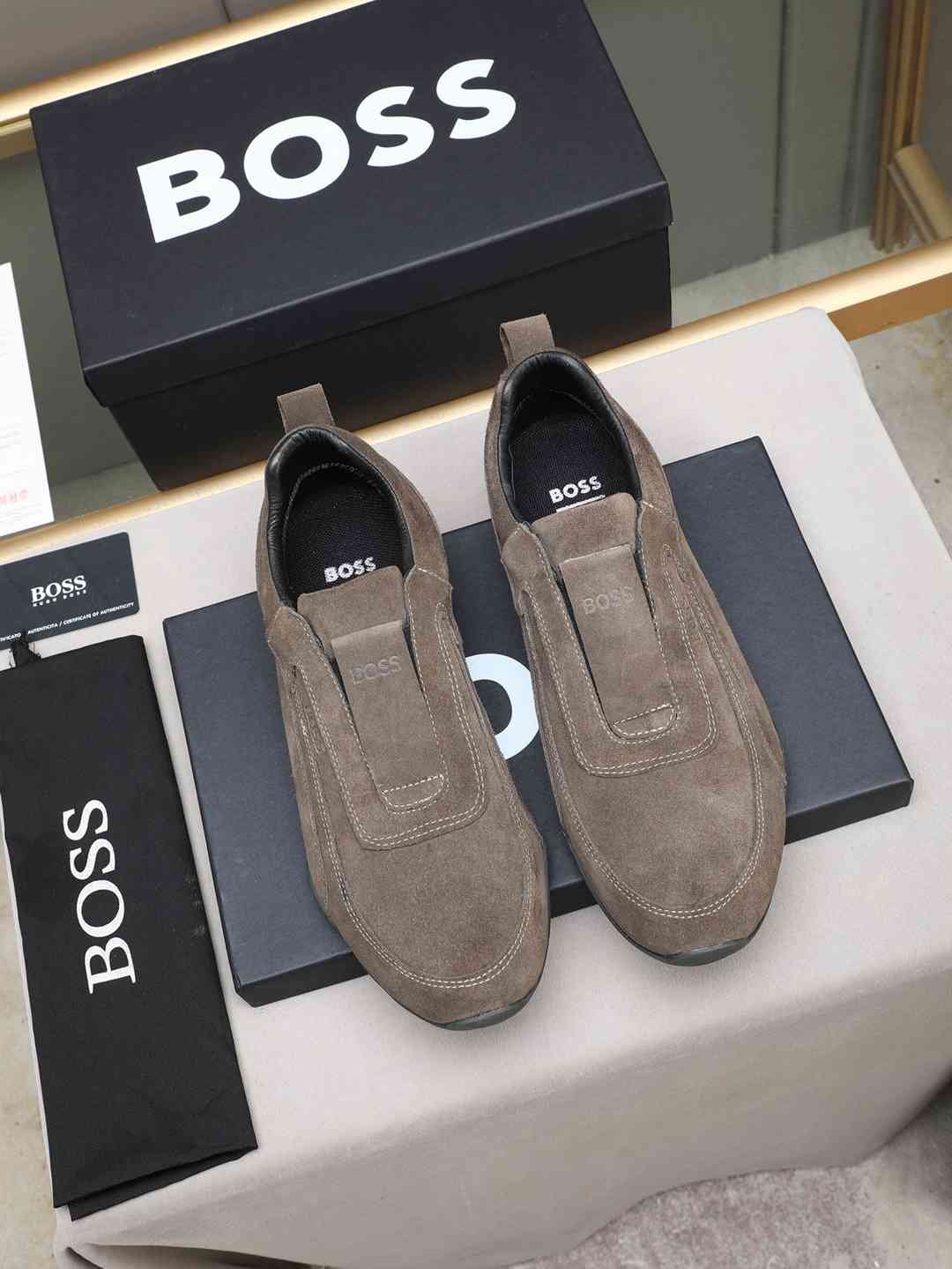 Boss Men’s Leather Casual Sneakers Colorway 16 1308250-16