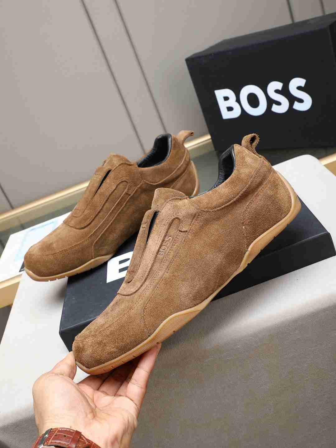 Boss Men’s Leather Casual Sneakers Colorway 15 1308250-15