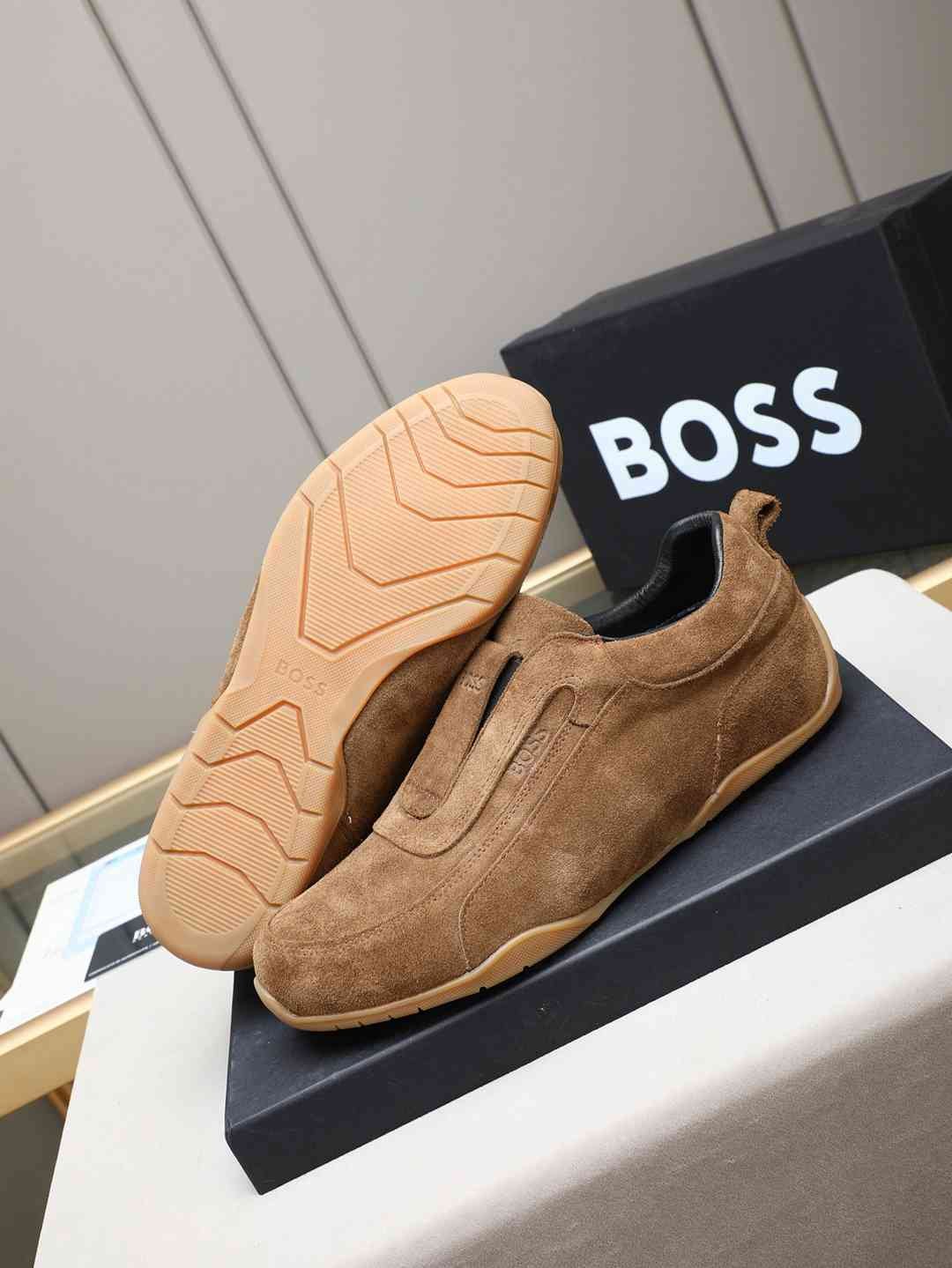 Boss Men’s Leather Casual Sneakers Colorway 15 1308250-15