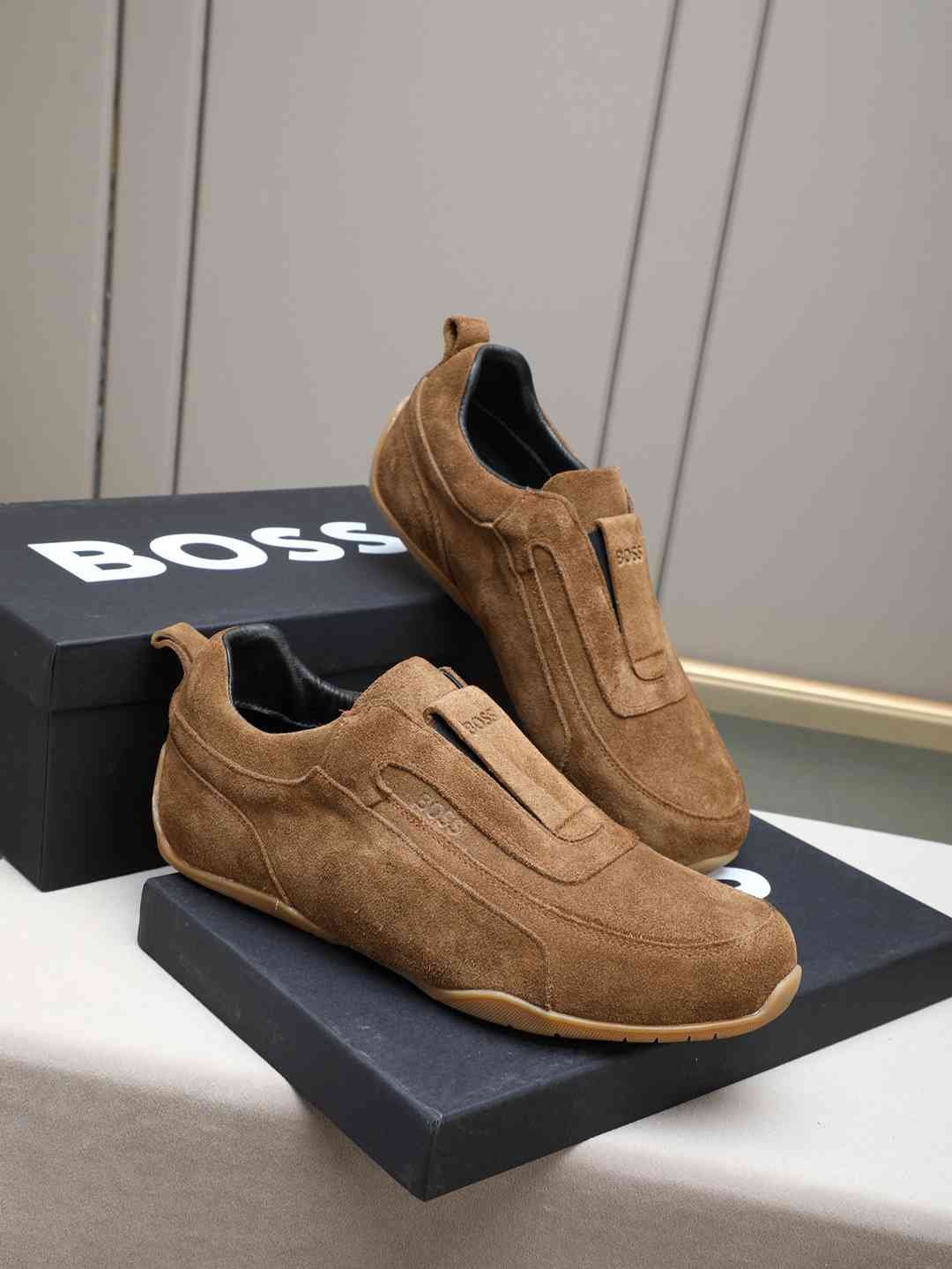 Boss Men’s Leather Casual Sneakers Colorway 15 1308250-15
