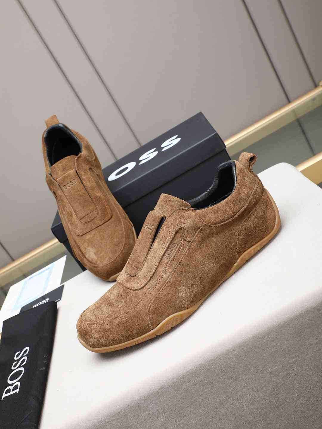 Boss Men’s Leather Casual Sneakers Colorway 15 1308250-15
